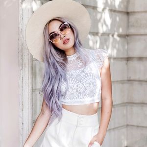 for love & lemons antoinette crop top